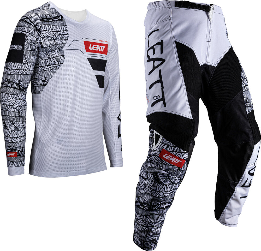 TRAJE DE MOTO LEATT 3.5 KIT WHITE