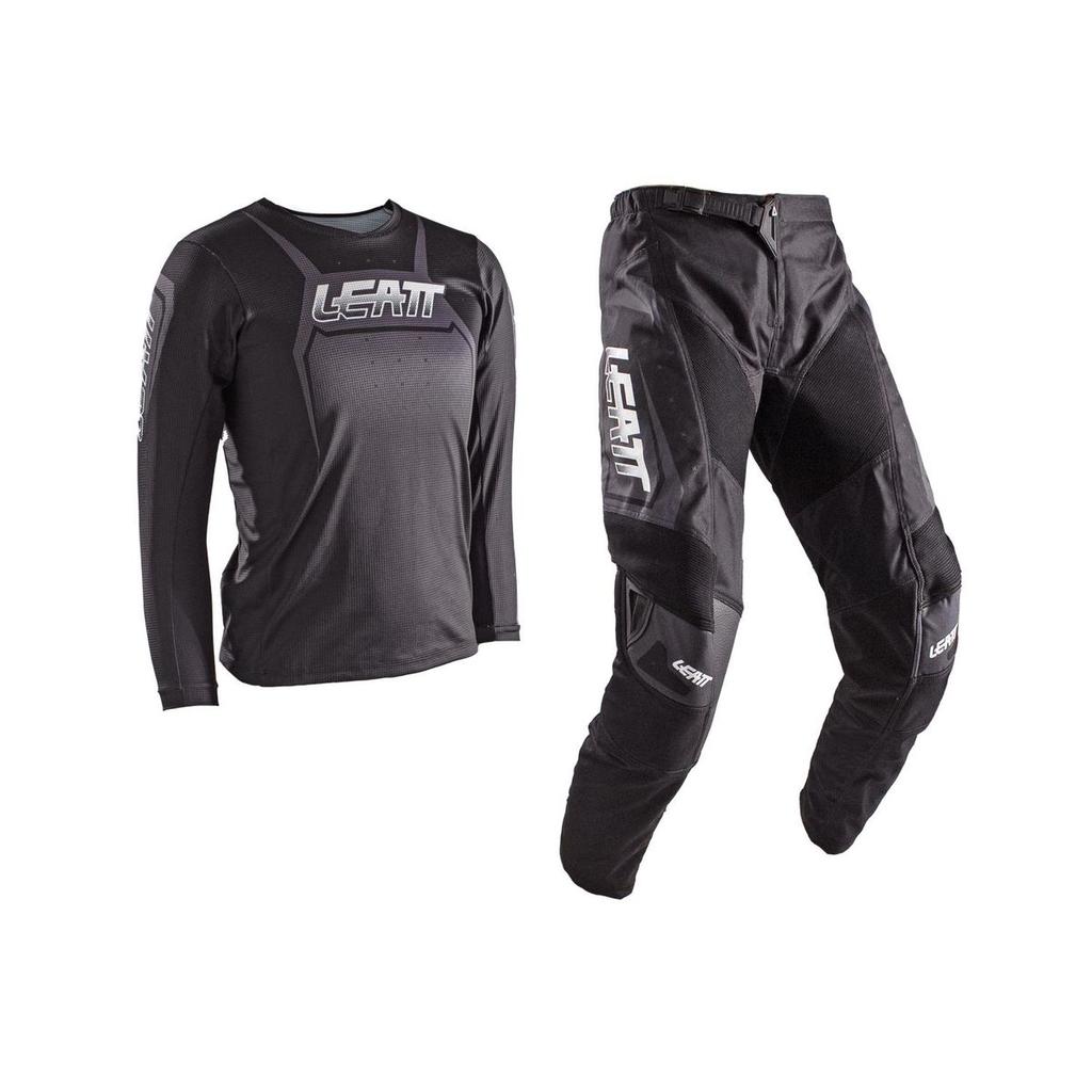 TRAJE DE MOTO LEATT 3.5 KIT BLACK NIÑO