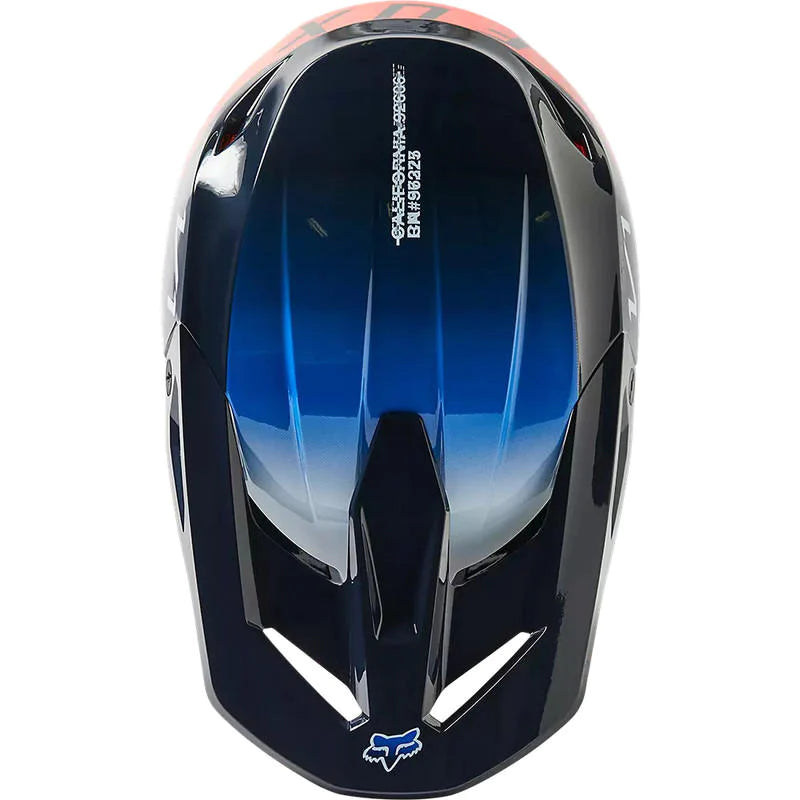Casco Fox v1 Toxsyk Azul/Naranjo 2023