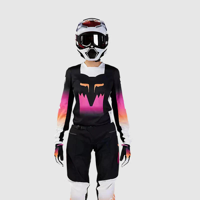 Traje Fox Moto Flora Pink Mujer nzmotos