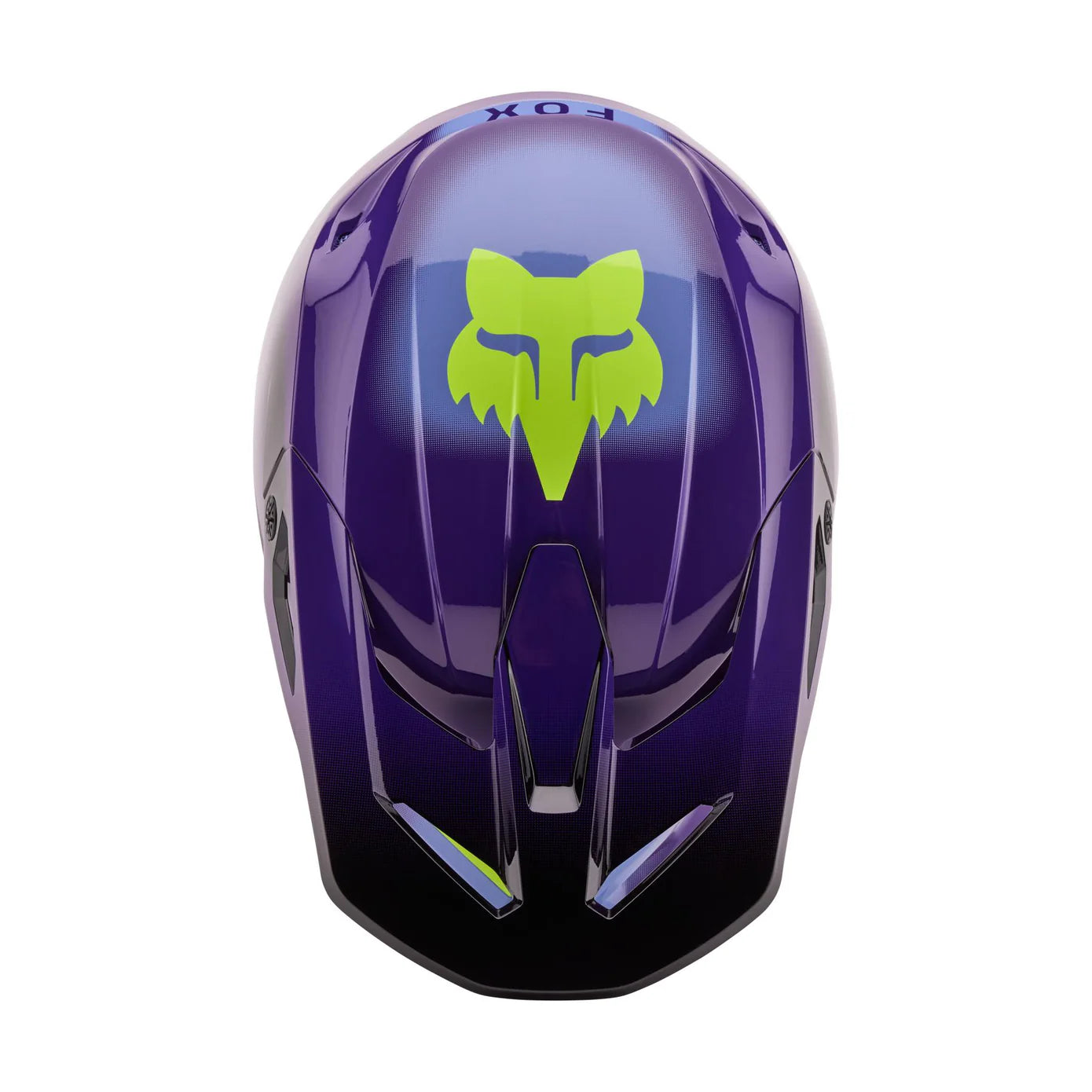 Casco FOX V1 INTERFERE PURPLE/YELLOW