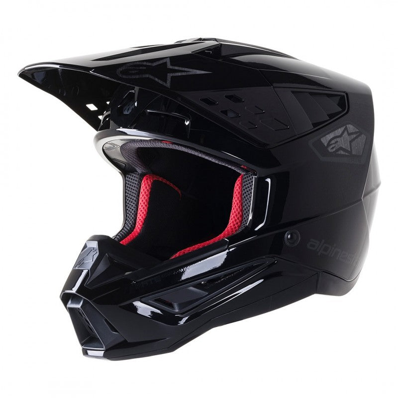 Casco Alpinestars Sm5 Negro Brillante