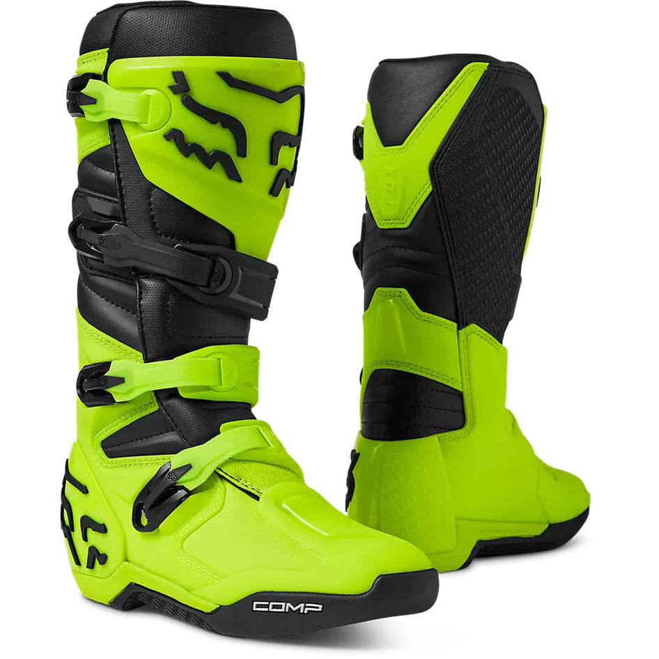 Botas Fox Comp 2023 Amarillo Fluor nzmotos