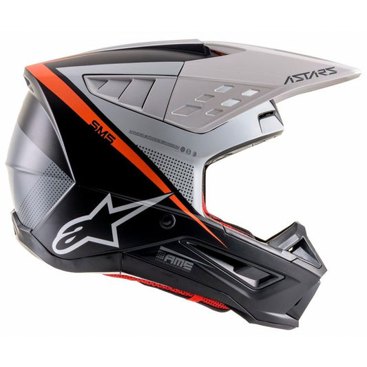 Casco Alpinestars Sm5 Rayon Black/Org