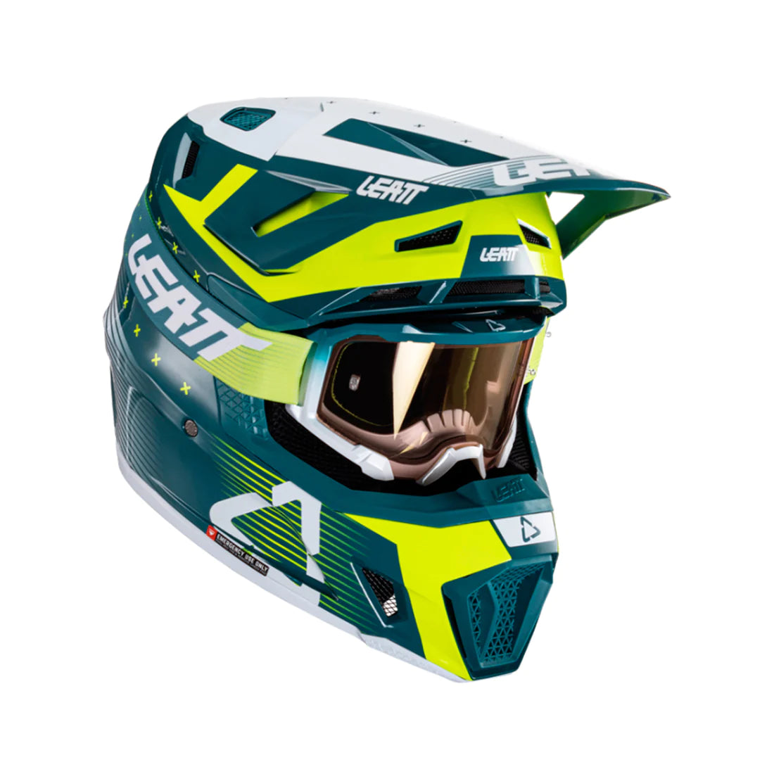 Kit Casco + Antiparra Leatt 7.5 Acid Fuel 2024