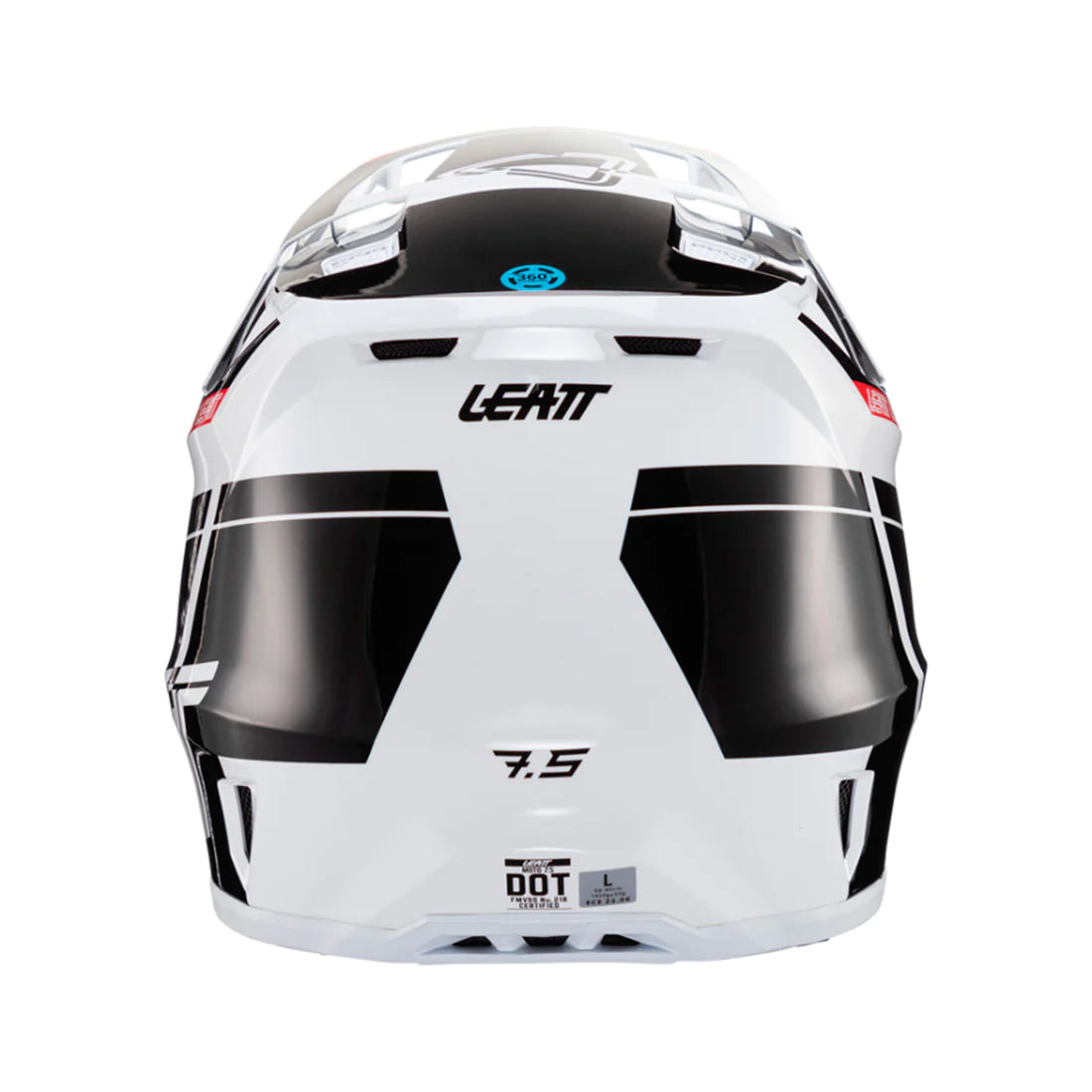 Kit Casco + Antiparra Leatt 7.5 Blanco/Negro 2024