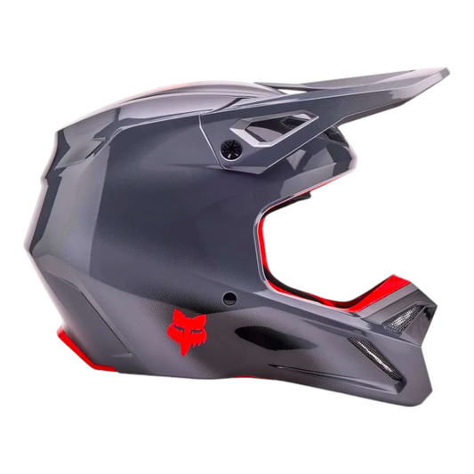 Casco FOX V1 INTERFERE GREY/RED