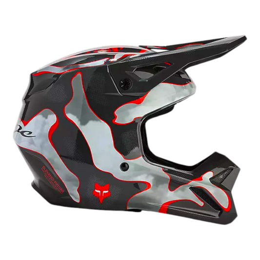 Casco FOX V1 ATLAS GREY/RED