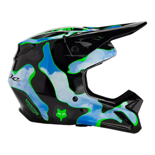 Casco FOX V1 ATLAS BLACK/BLUE