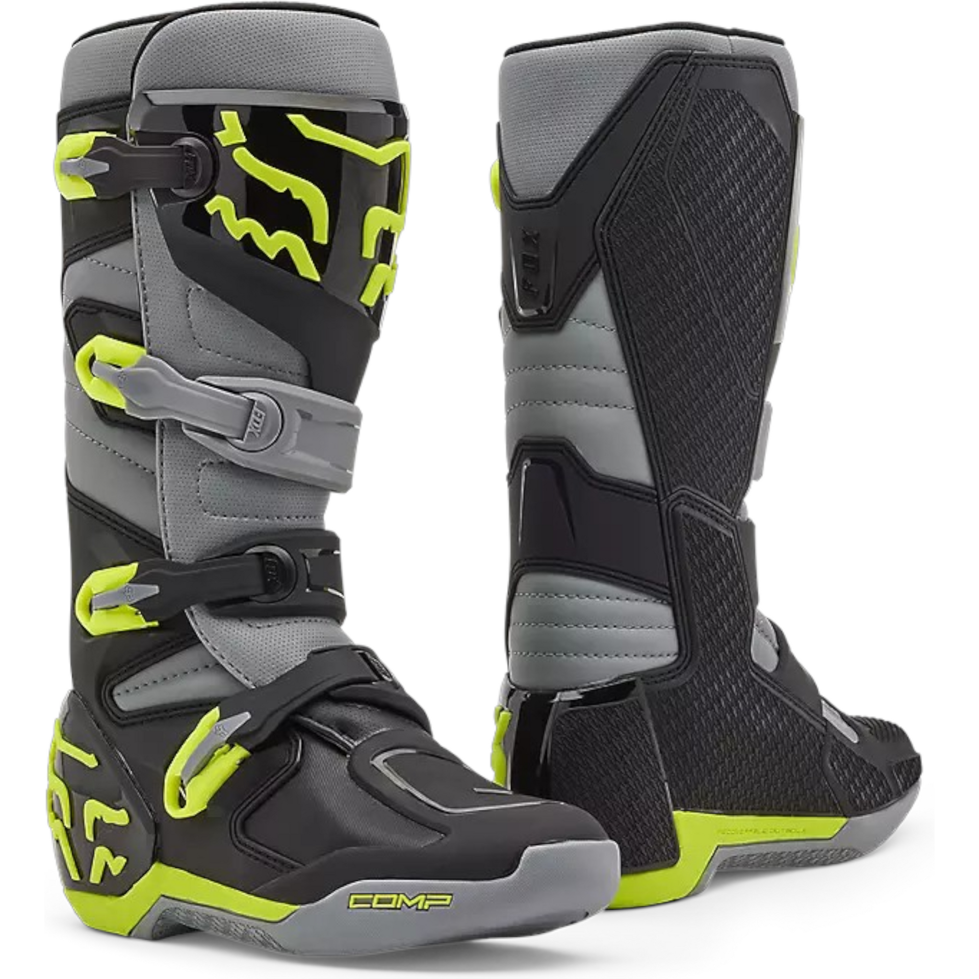 BOTA FOX COMP GREY/FLUO 2025 – nzmotos