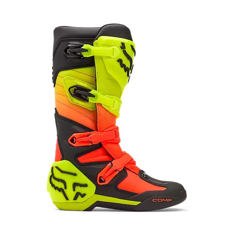 BOTA FOX COMP AMARILLO/ROJO 2026