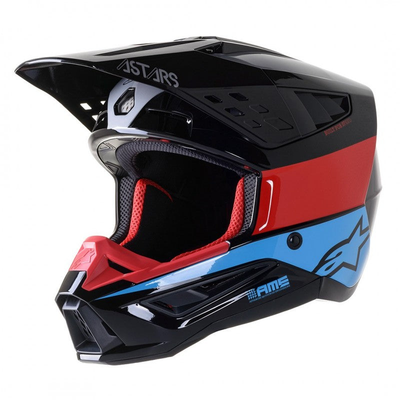 Casco Alpinestars Sm5 Negro / Rojo / Azul